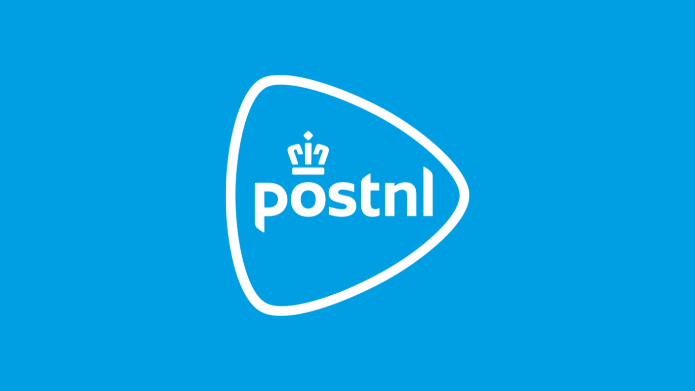 Post NL logo on blue background 