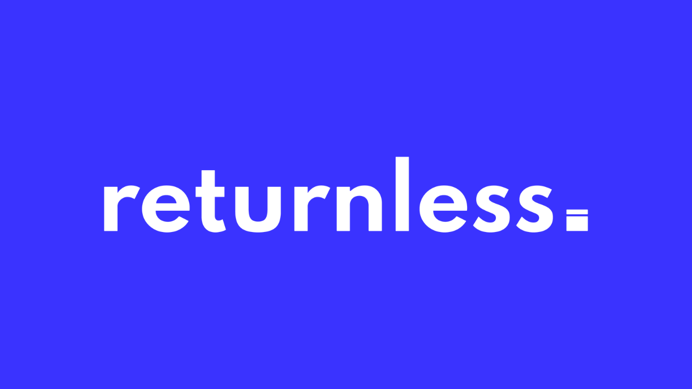 Returnless logo in brand color