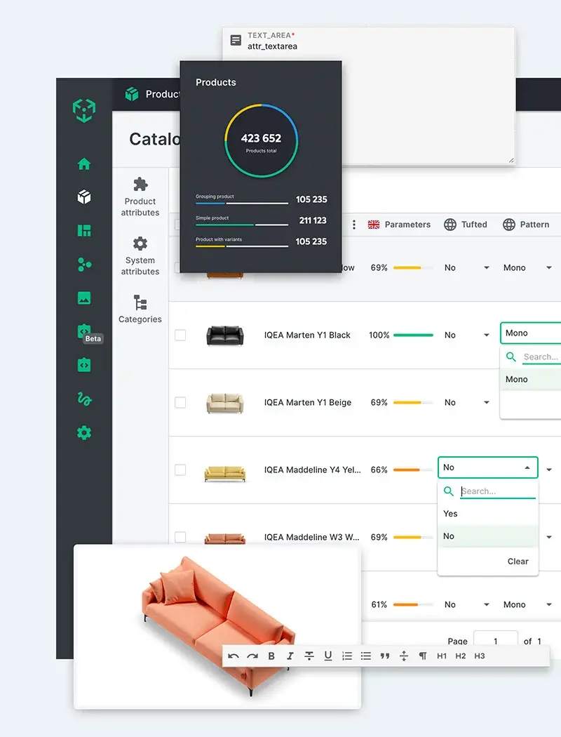 ergonode Screenshot collection